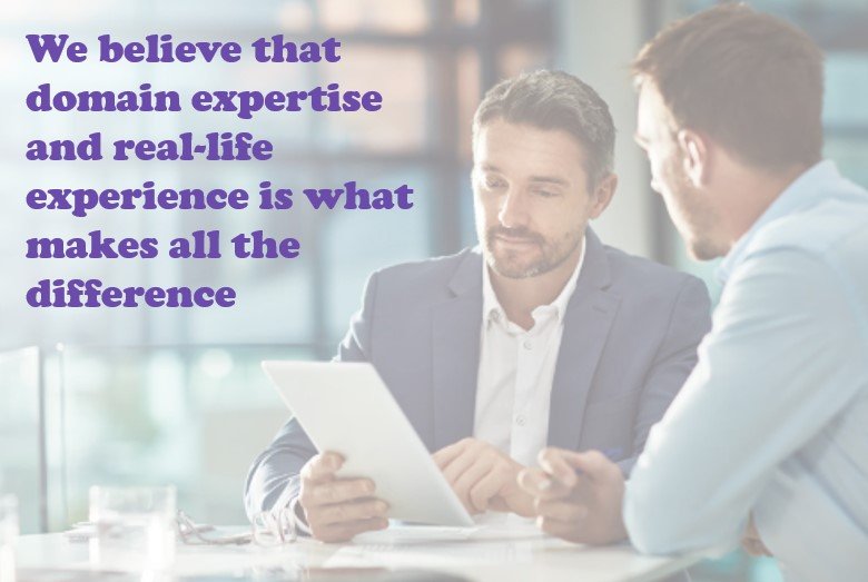 Domain expertise banner